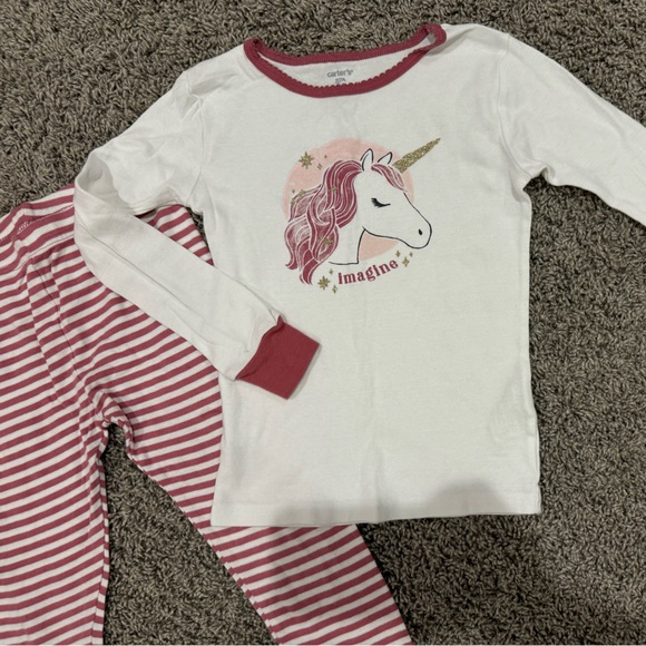 Carter’s four-piece bundle of girls uniform pajamas, size 7 - Picture 3 of 4